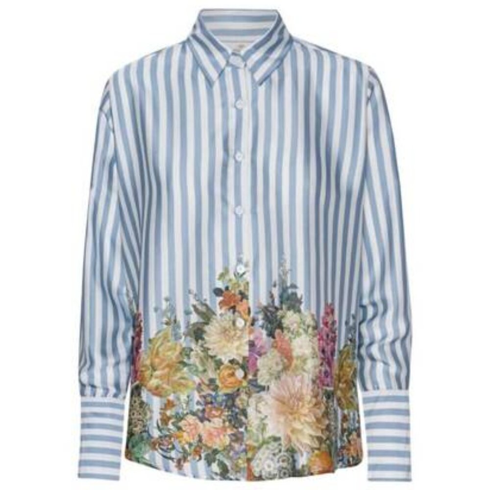 KARMAMIA women's joseph shirt in floral stripe